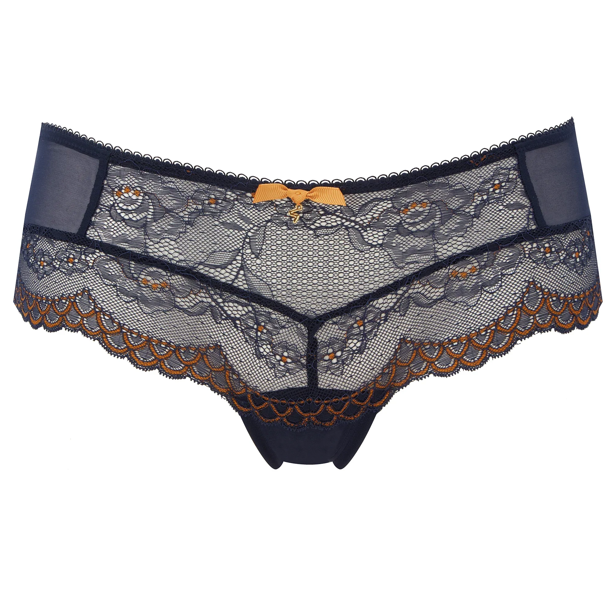 Gossard Superboost Lace Midnight Blue Sheer Shorts Panty - Image 3