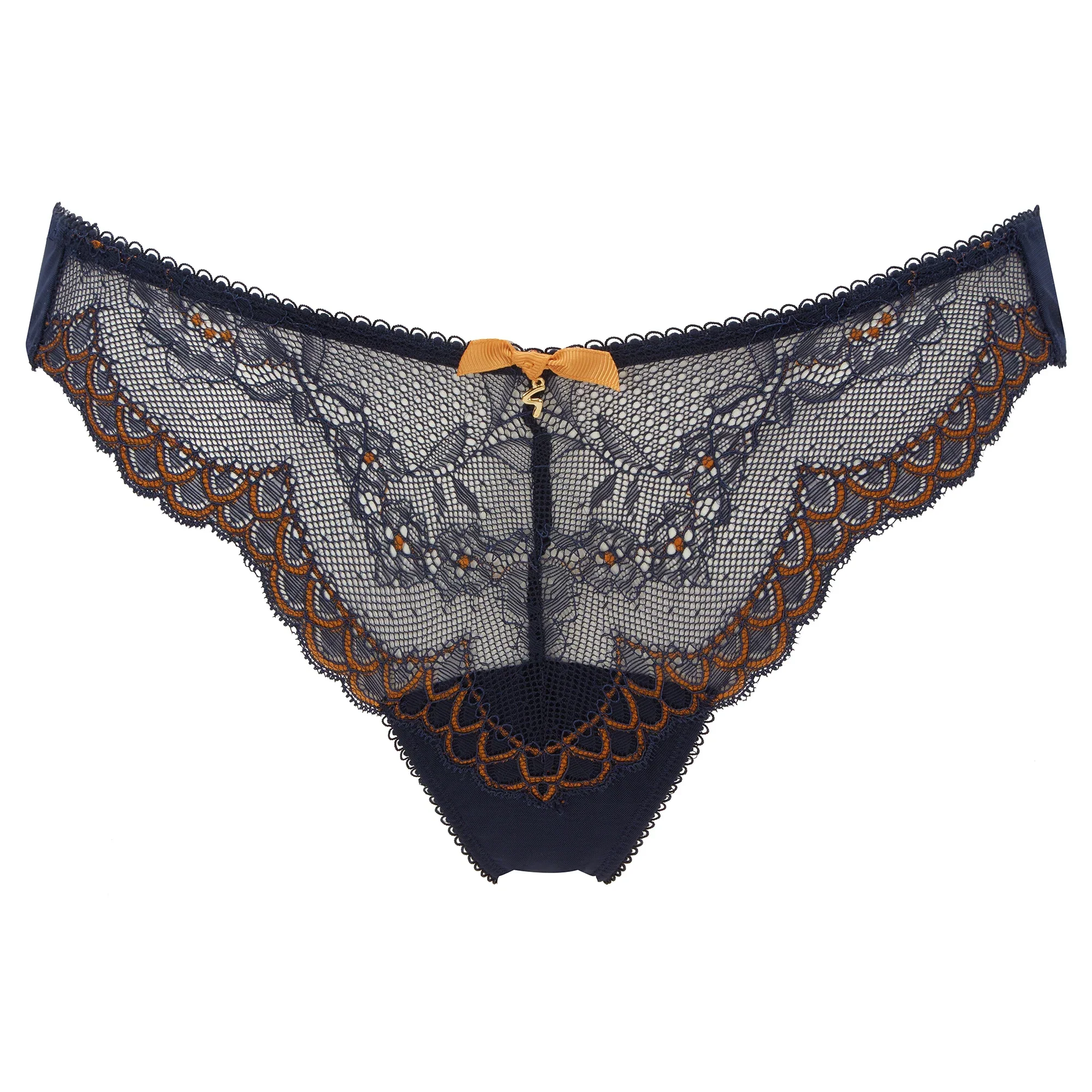 Gossard Superboost Lace Midnight Blue Sheer Thong Panty - Image 2