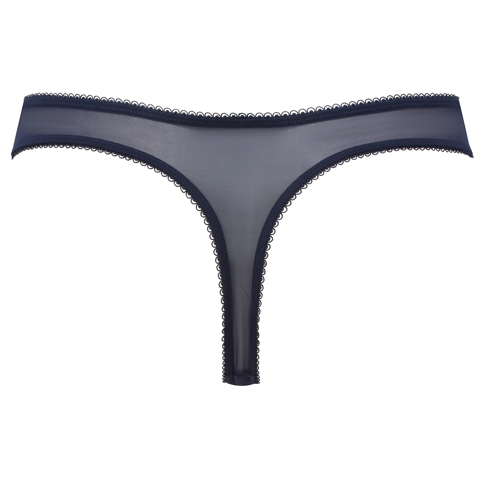 Gossard Superboost Lace Midnight Blue Sheer Thong Panty - Image 3