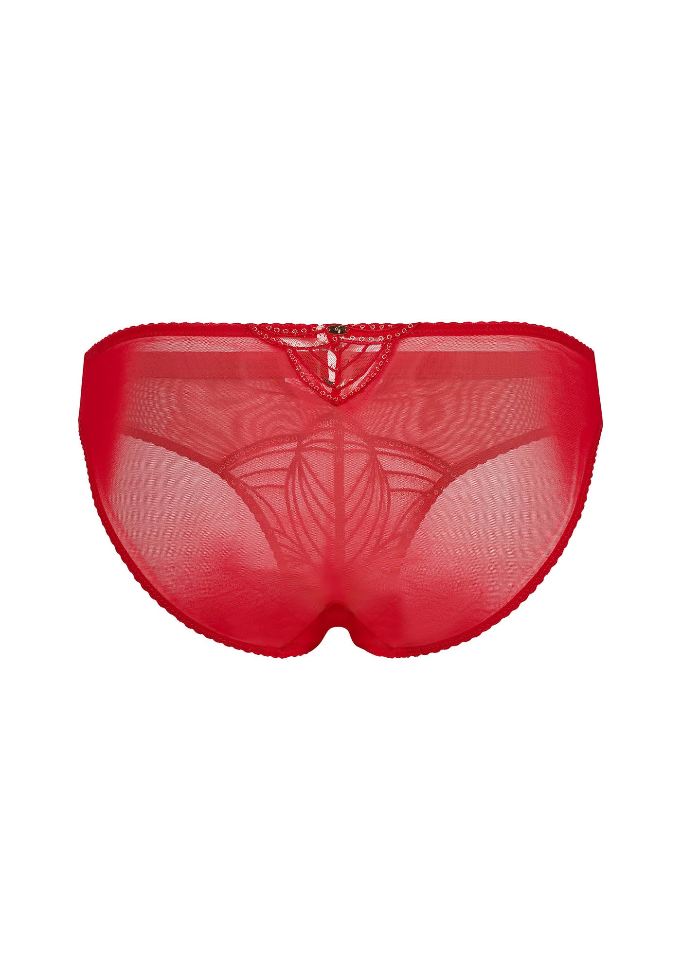 Gossard Viva Red Sheer Embroidered Bikini Panties - Image 7