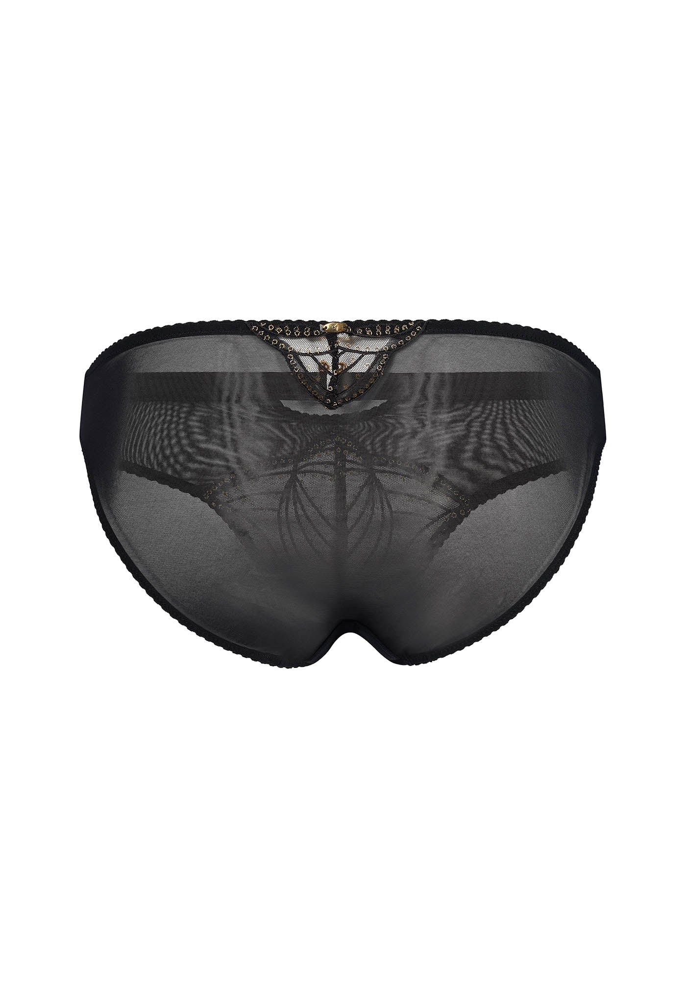 Gossard Viva Black Sheer Embroidered Bikini Panties - Image 6