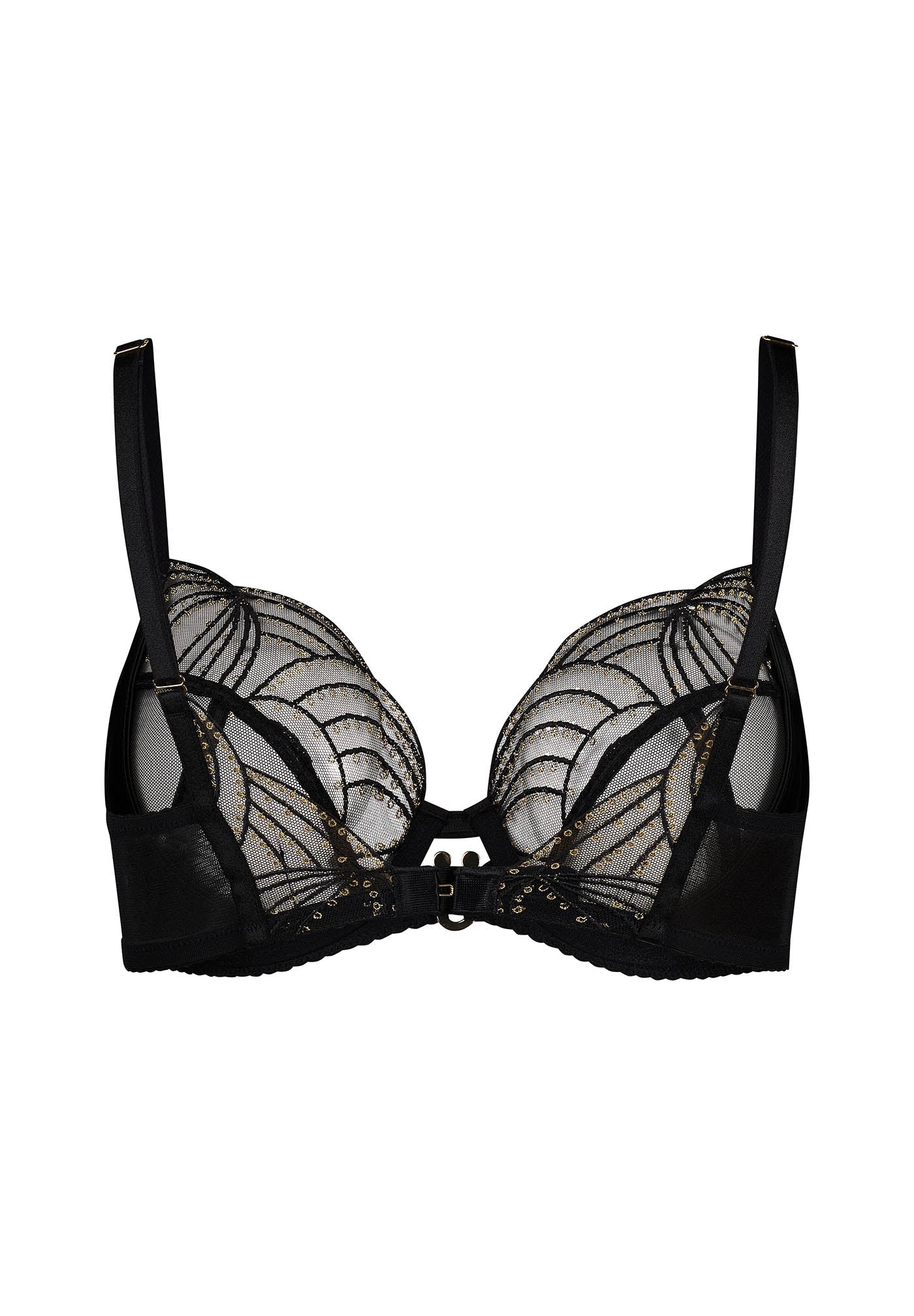 Gossard Viva Black Sheer Plunge Bra - Image 5