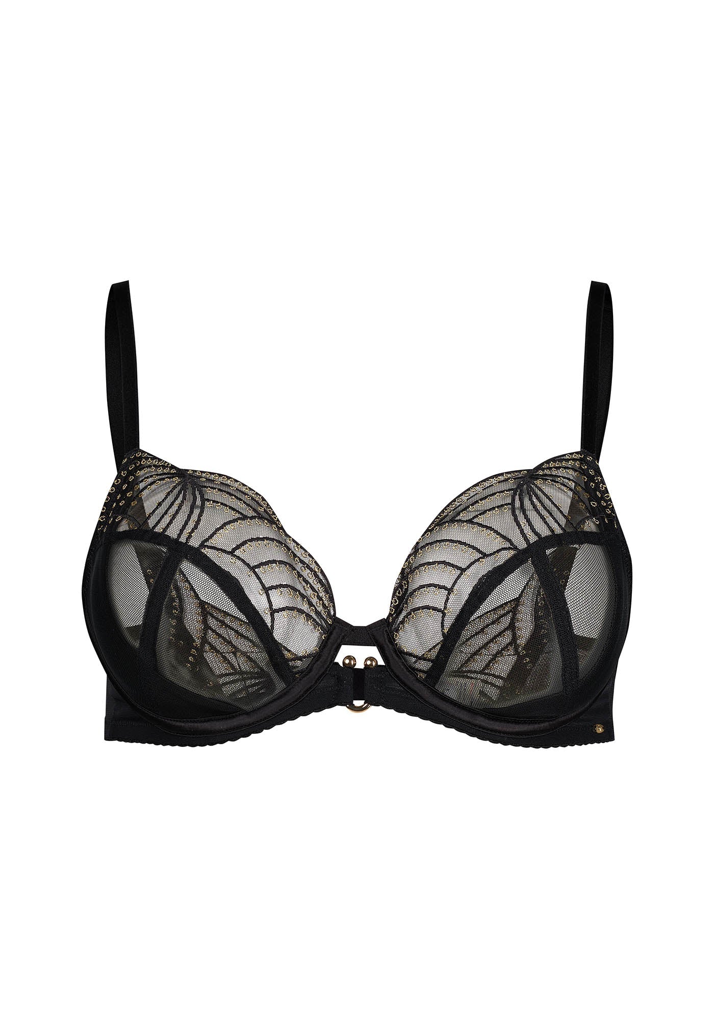 Gossard Viva Black Sheer Plunge Bra - Image 6