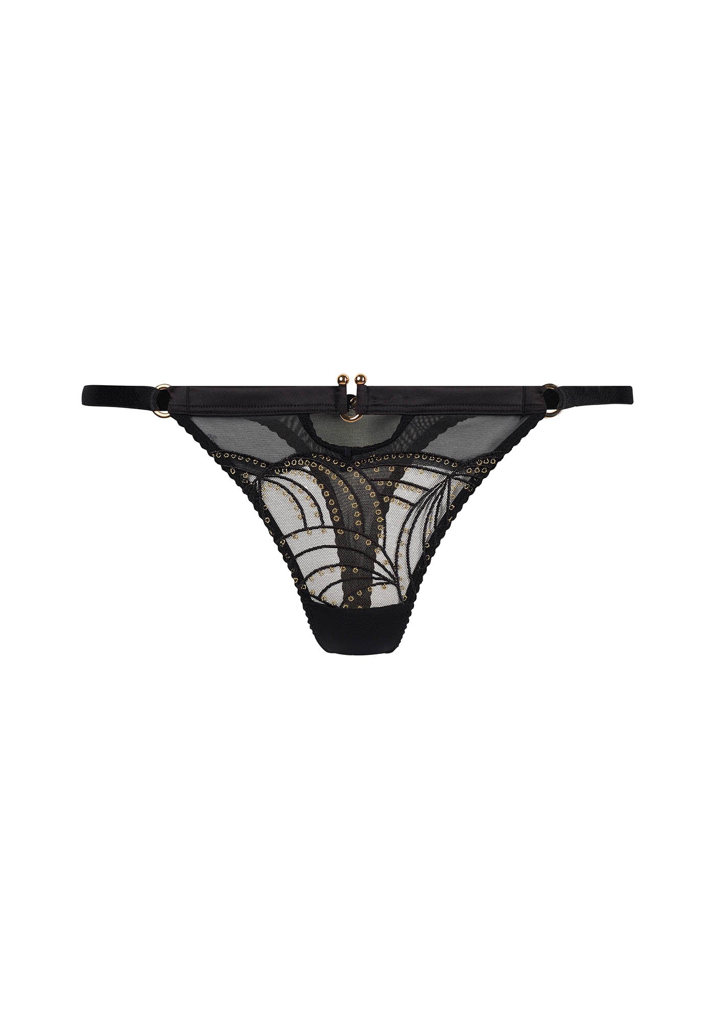 Gossard Viva Black Sheer Thong Panty - Image 5