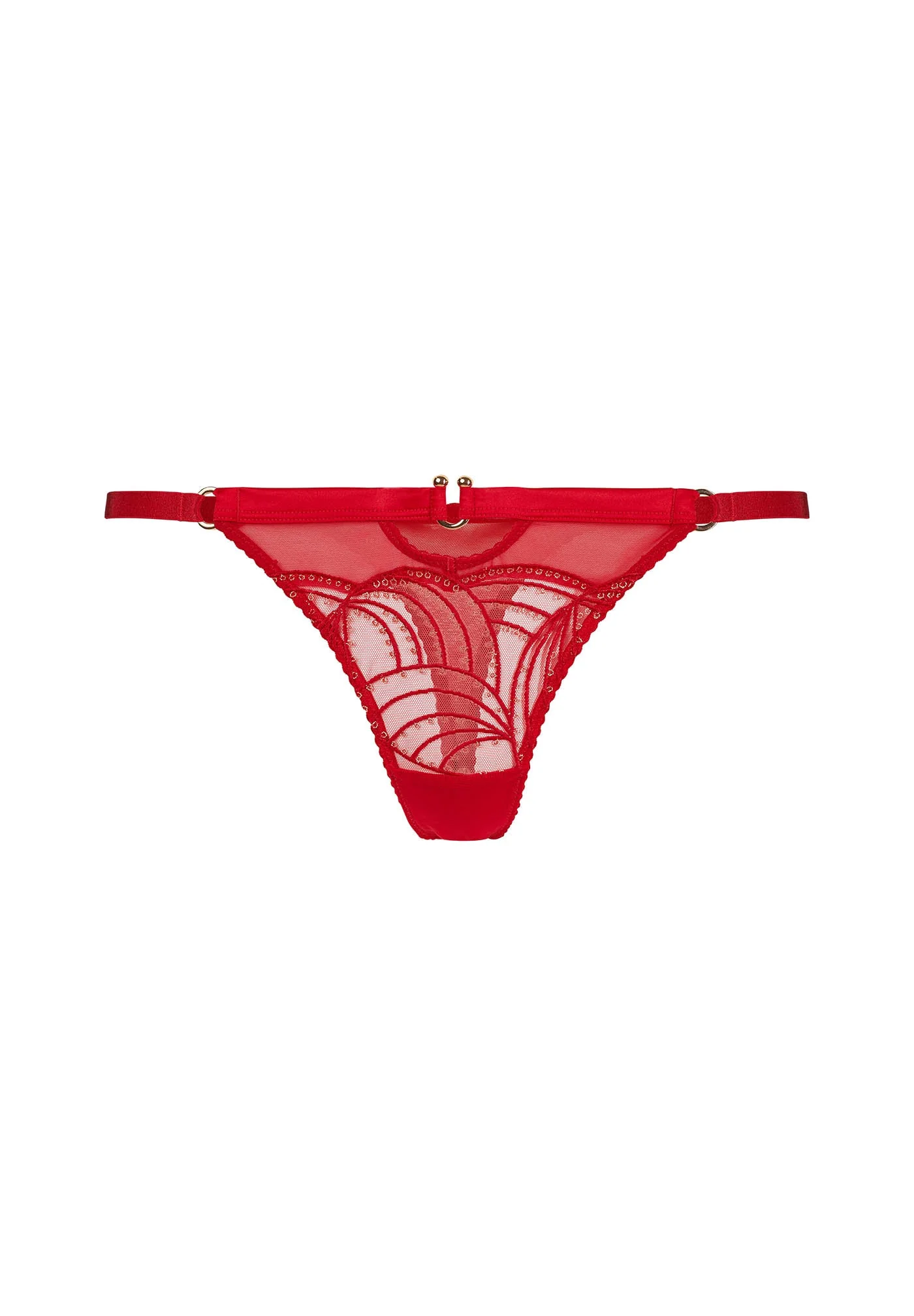Gossard Viva Red Sheer Thong Panty - Image 5