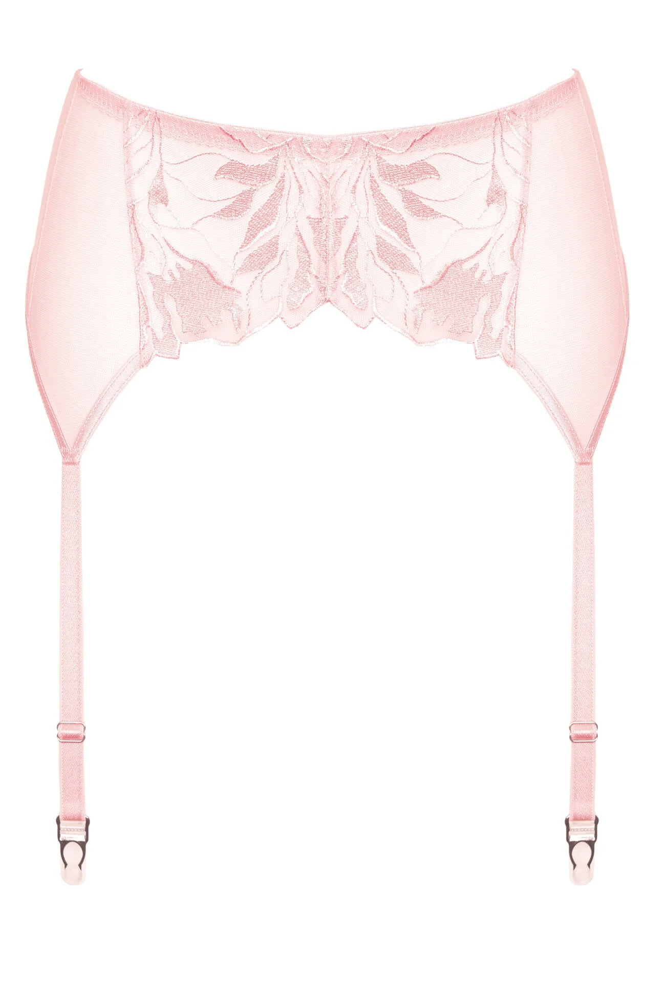 Gorteks Coco Pink High Waist Mesh Garter Belt - Image 6