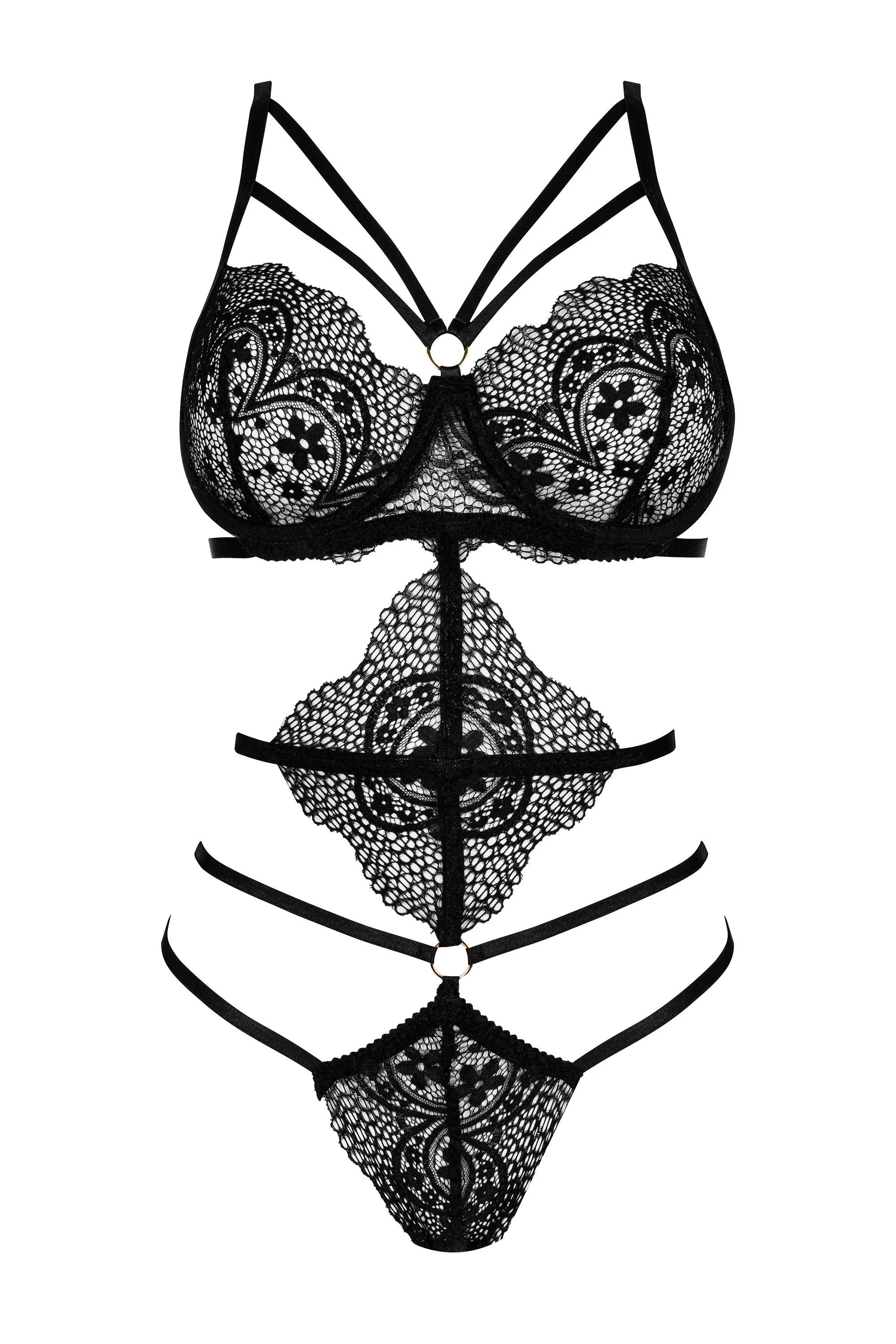 Beauty Night Elaris Lace Strappy Teddy - Image 6