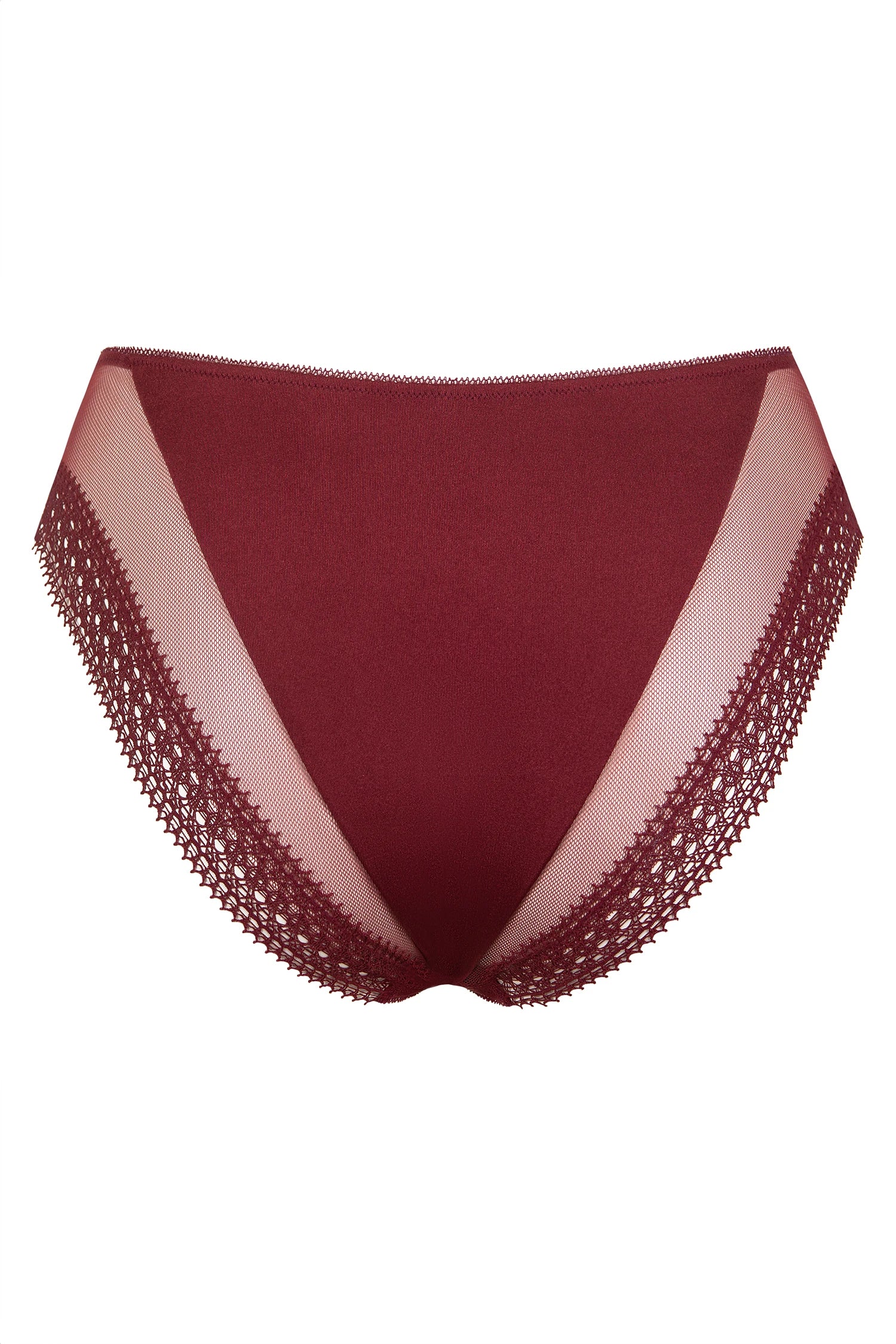 Lisca Adventure Garnet Red Embroidery Brief Panty - Image 4