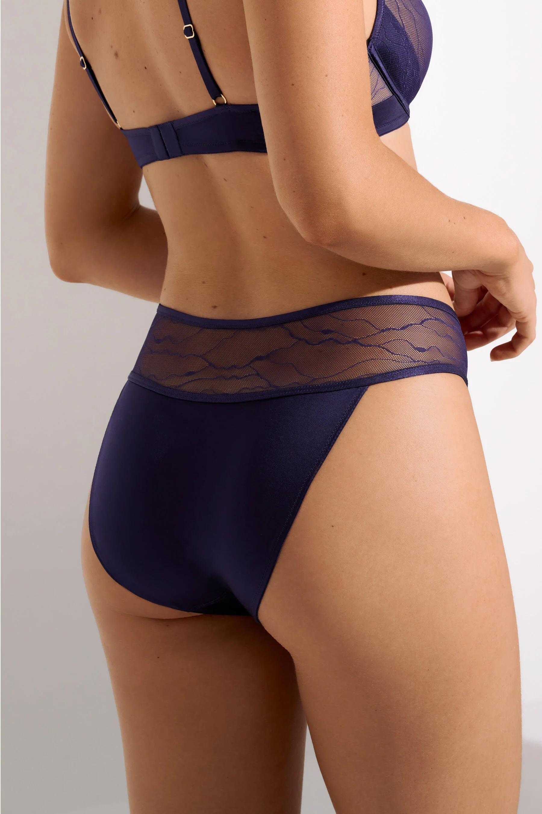 Lisca Nightscape Glamour Violet Brief Panty - Image 2