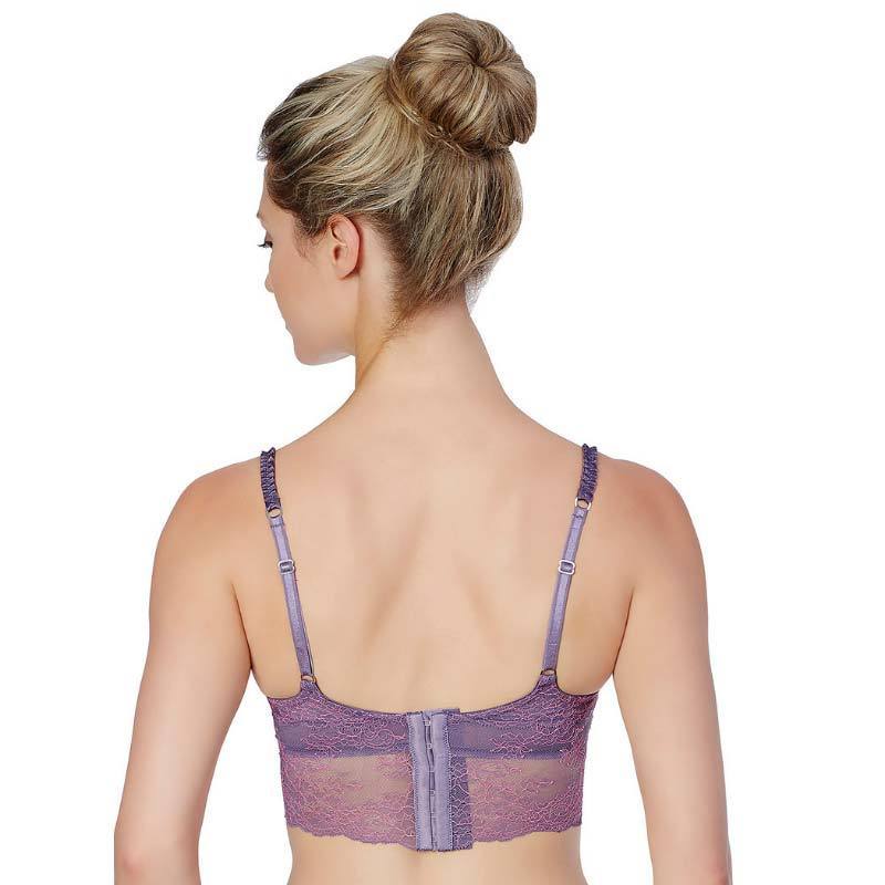 Longline Lace Demi Cup Bra Montelle Boudoir Glamour - Image 3
