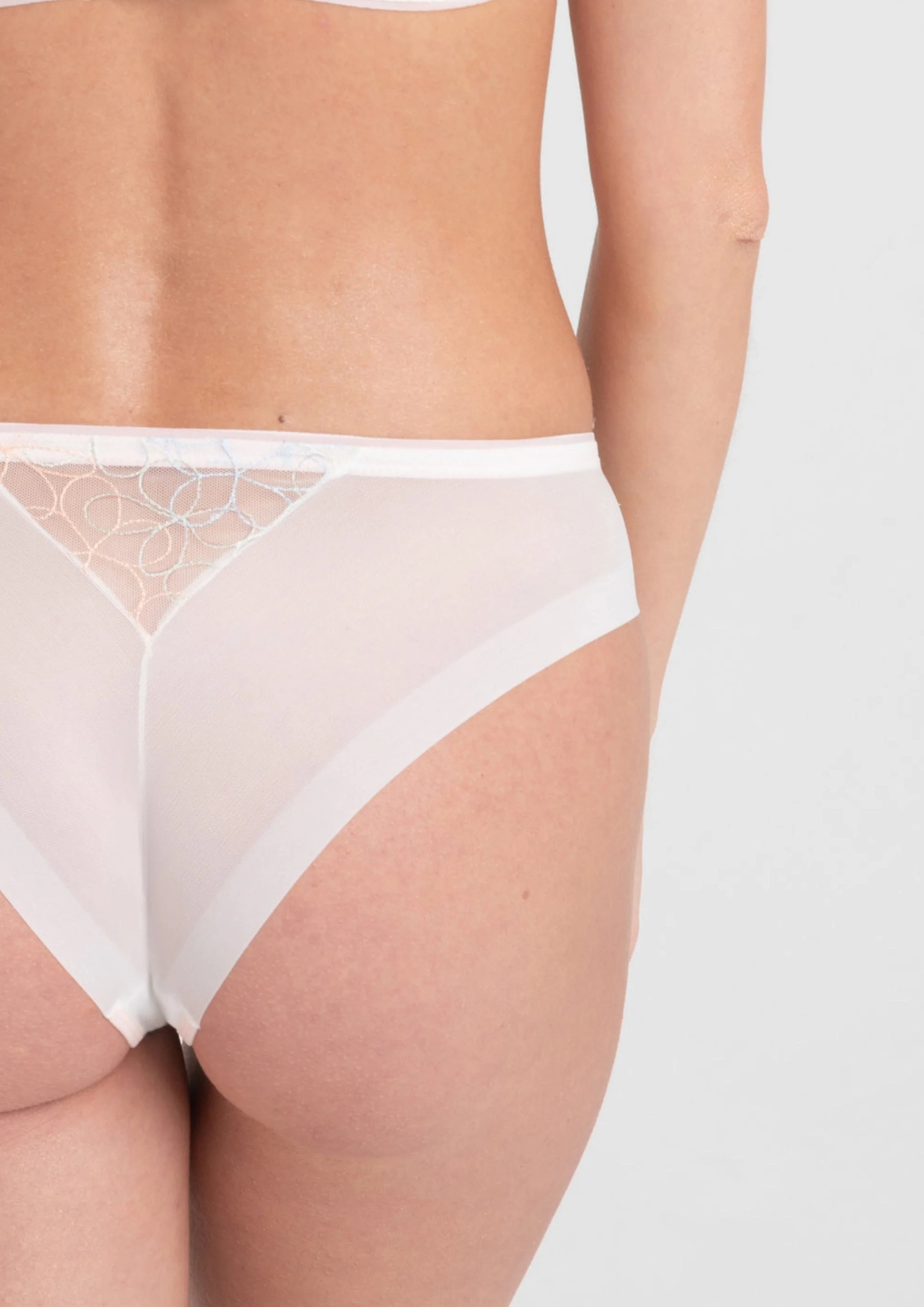 Samanta Fiorella Pastel Low-Rise Mesh Brazilian Tanga Panty - Image 4