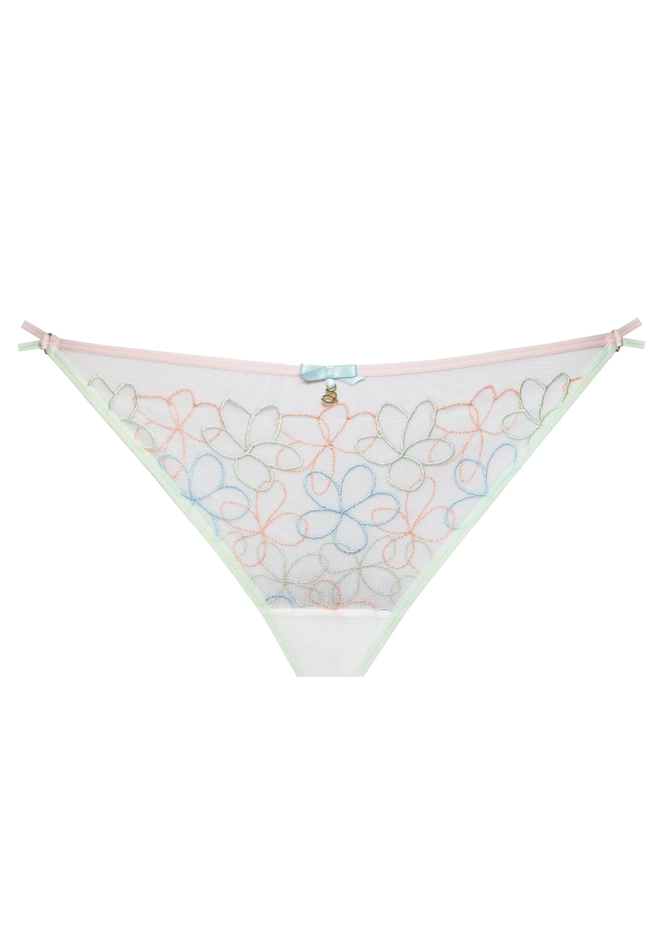 Samanta Fiorella Pastel Low-Rise Mesh String Panty - Image 5