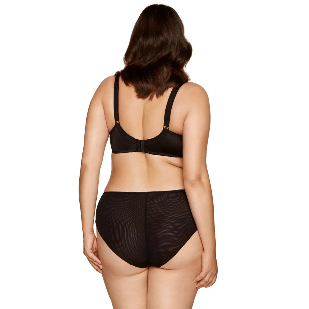 Gorteks Pamela Black Semi Sheer Bikini Panty - Image 6