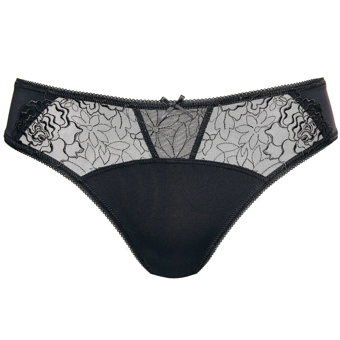 Gorteks Pamela Black Semi Sheer Bikini Panty - Image 7