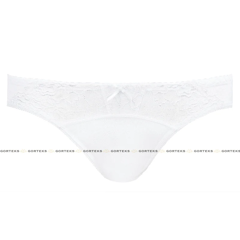 Gorteks Pamela White Semi Sheer Low Rise Bikini Panty - Image 5
