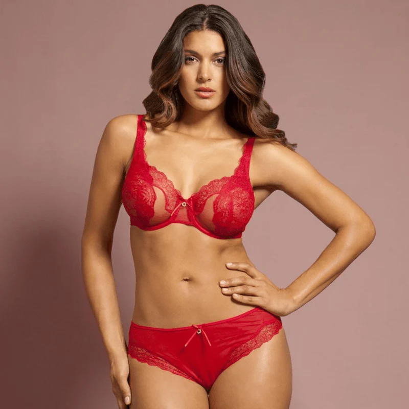 Sheer Lace Full Figure Bra Lunaire Ashley - Image 3