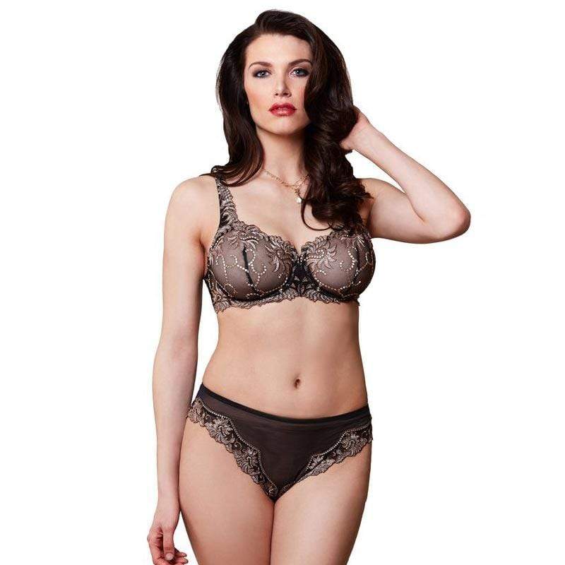 Sheer Mesh Embroidered Demi Bra Lunaire Sevilla - Image 5