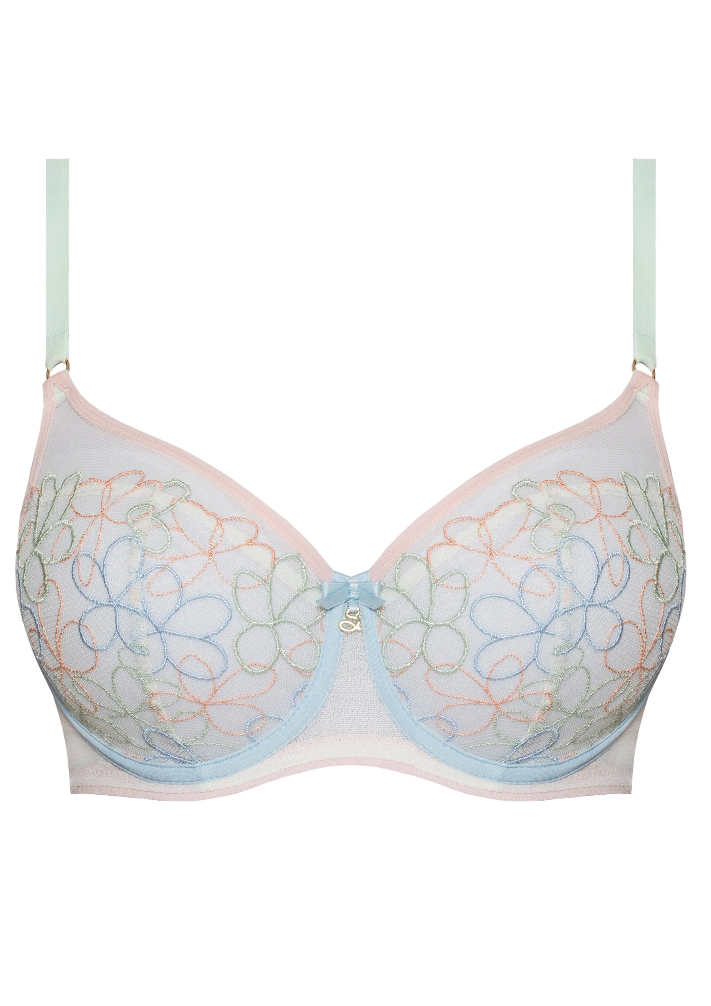 Samanta Fiorella Pastel Mesh Balconette Bra - Image 4