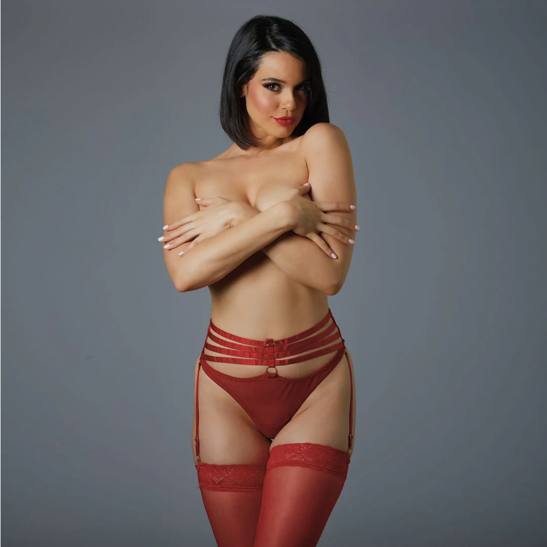 Allure 4ever Yours Ravishing Multi-Strap Garter Panty - Image 3