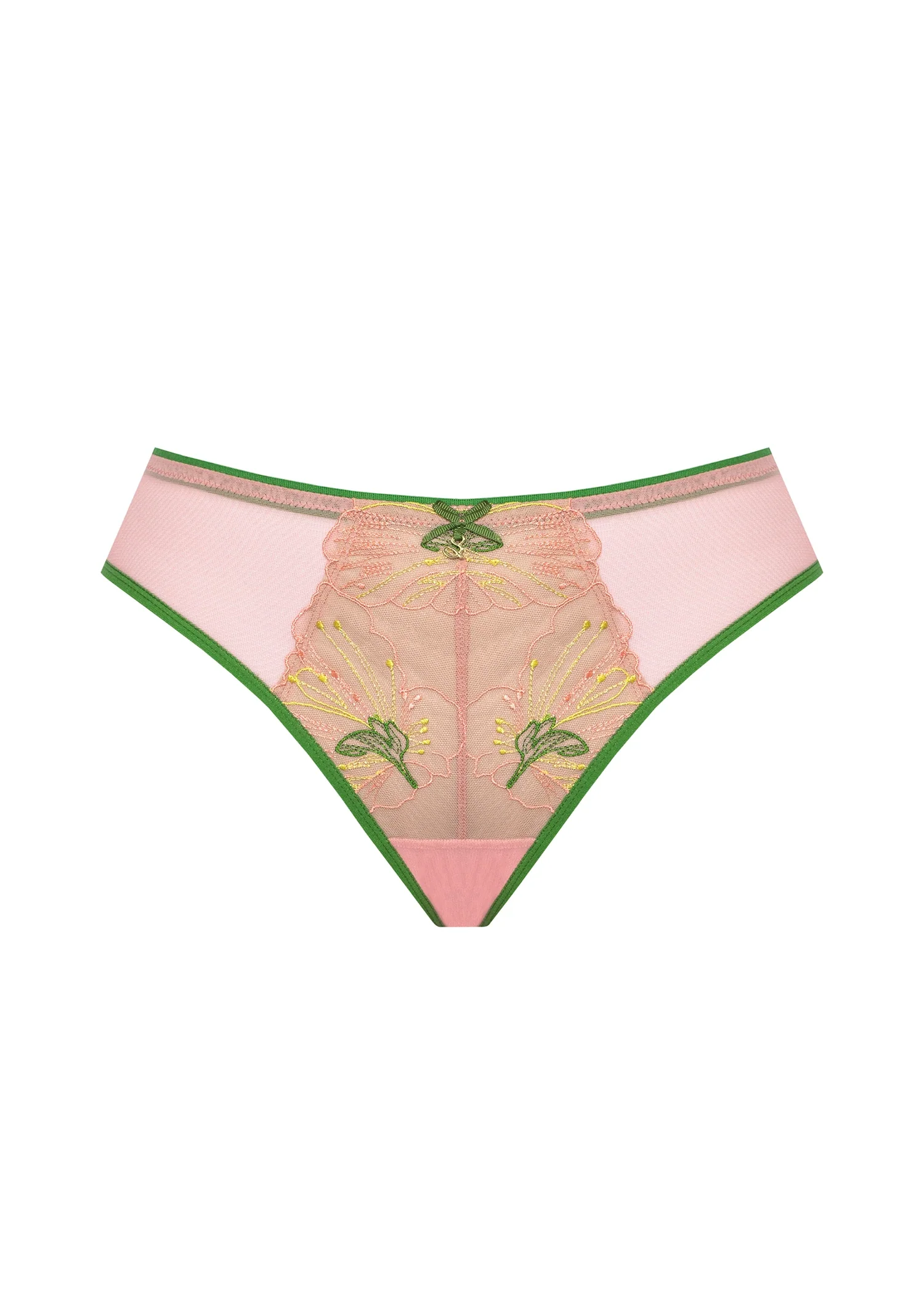 Samanta Lilly Hibiscus Sheer Brazilian Panty - Image 3