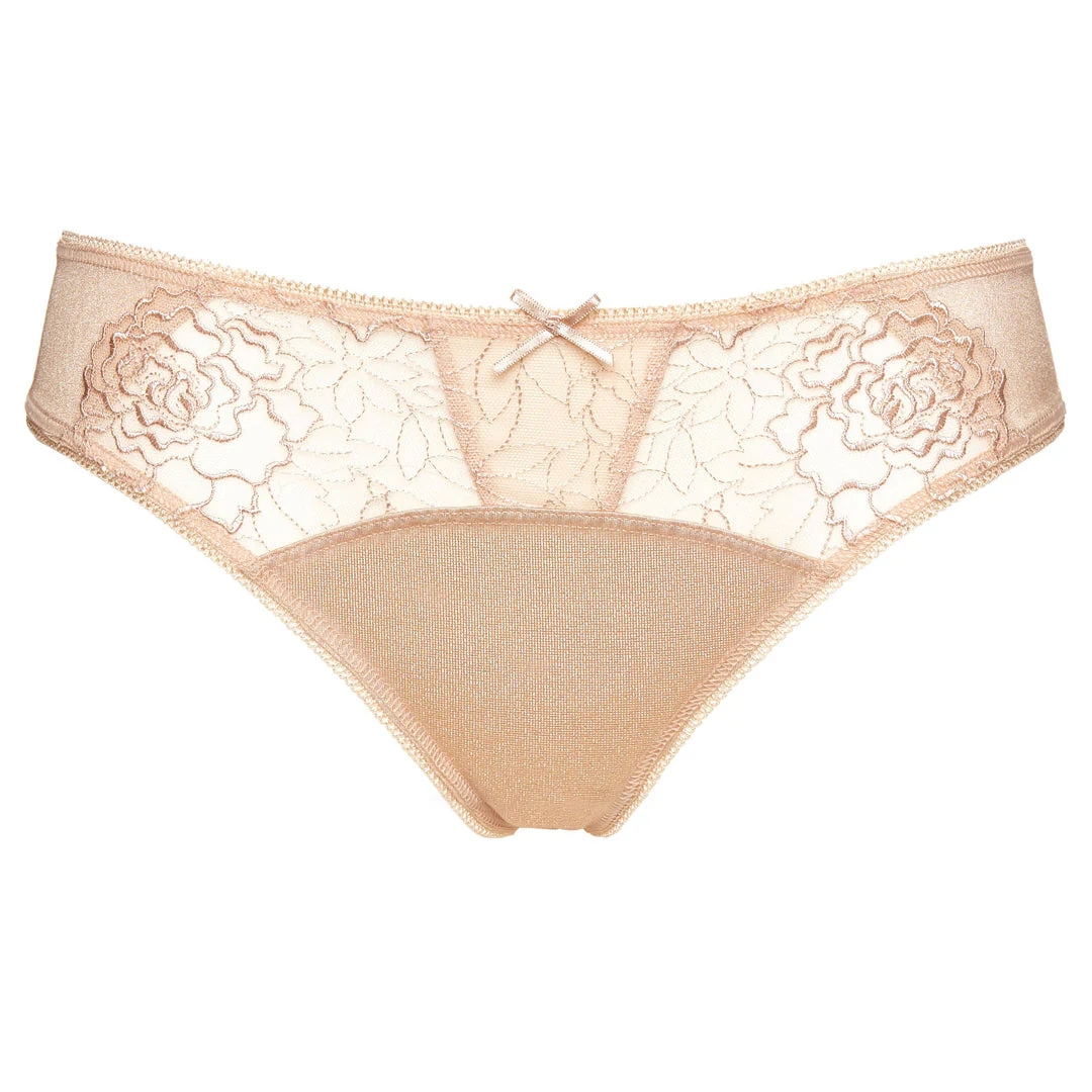 Gorteks Pamela Beige Semi Sheer Bikini Panty - Image 10