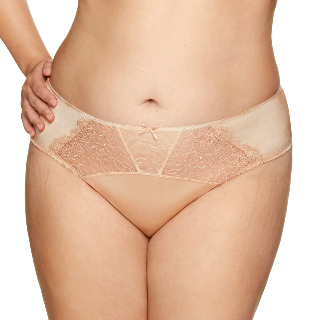 Gorteks Pamela Beige Semi Sheer Bikini Panty - Image 5