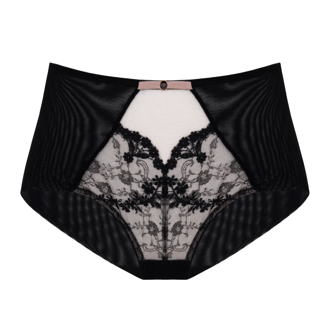 Semi Sheer High Waist Panty Eir Black - Image 3