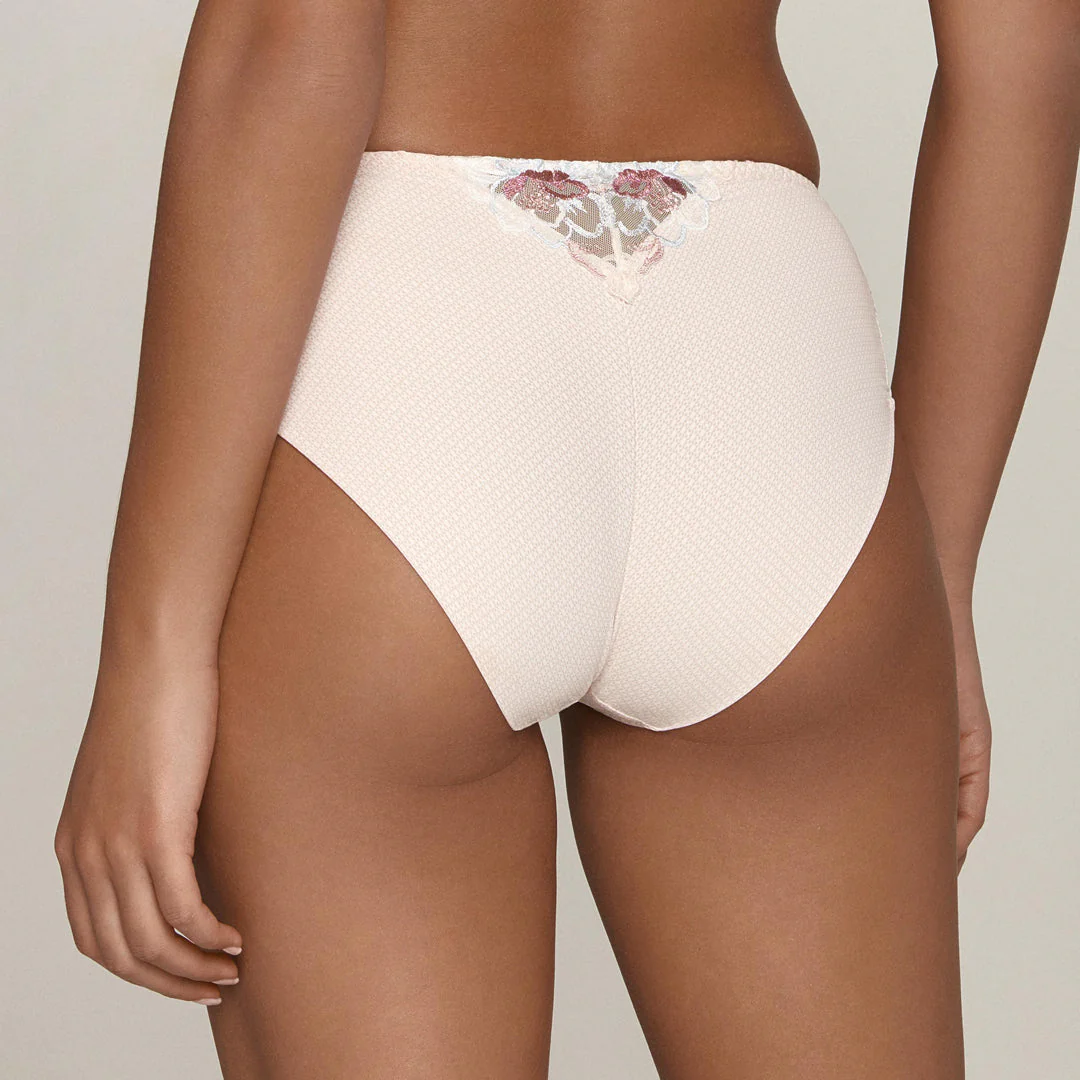 Semi Sheer Lace Maxi Brief Panty Bisquit - Image 2