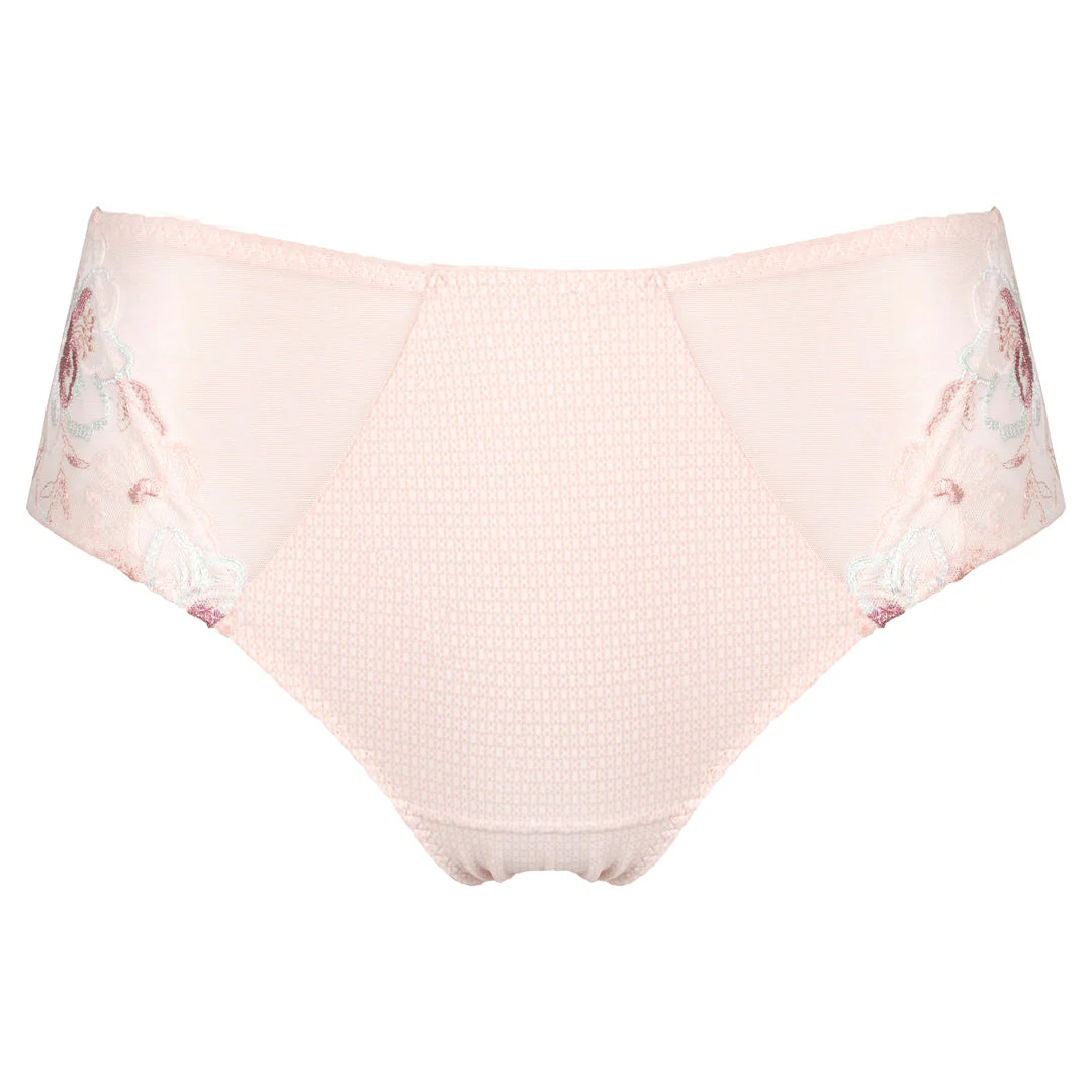 Semi Sheer Lace Maxi Brief Panty Bisquit - Image 6
