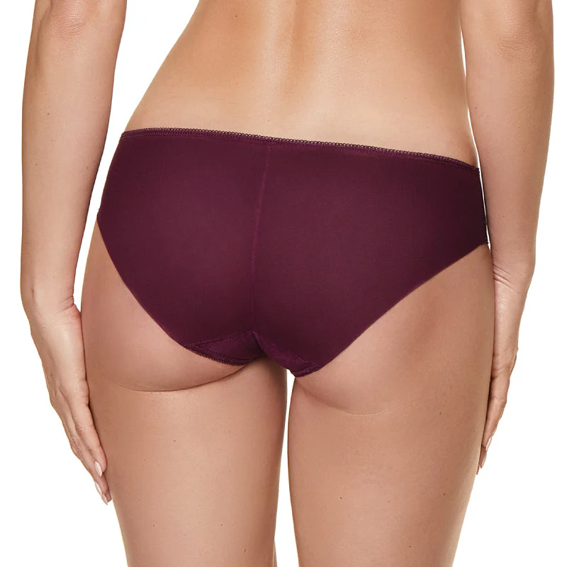 Gorteks Pamela Aubergine Semi Sheer Low Rise Bikini Panty - Image 2