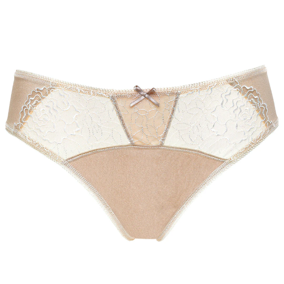 Gorteks Pamela Cappucino Semi Sheer Low Rise Bikini Panty - Image 7
