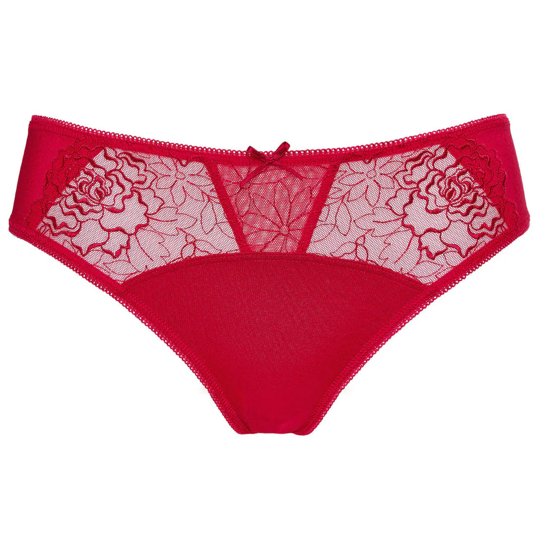 Gorteks Pamela Red Semi Sheer Low Rise Bikini Panty - Image 5