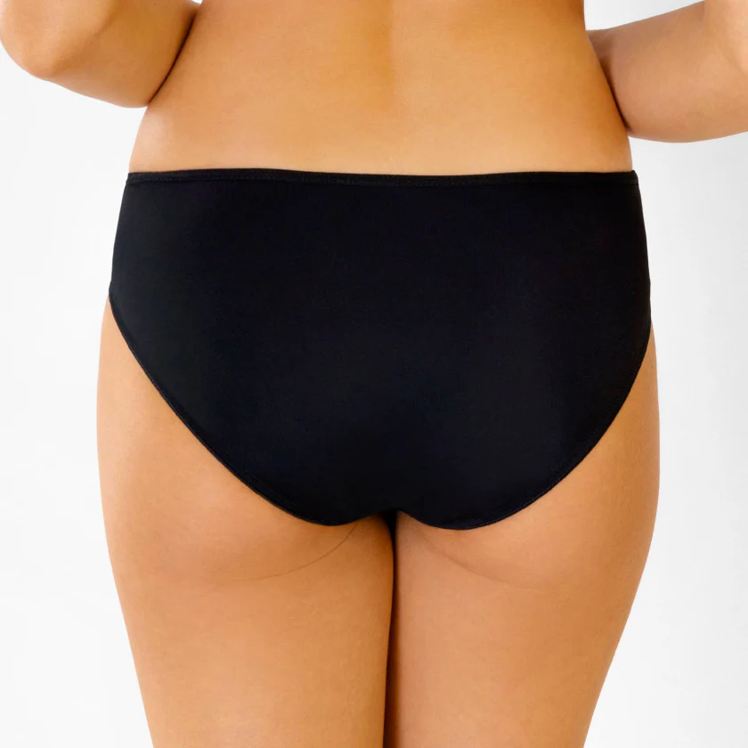 Semi Sheer Mesh Bikini Panty Kamila Black - Image 2