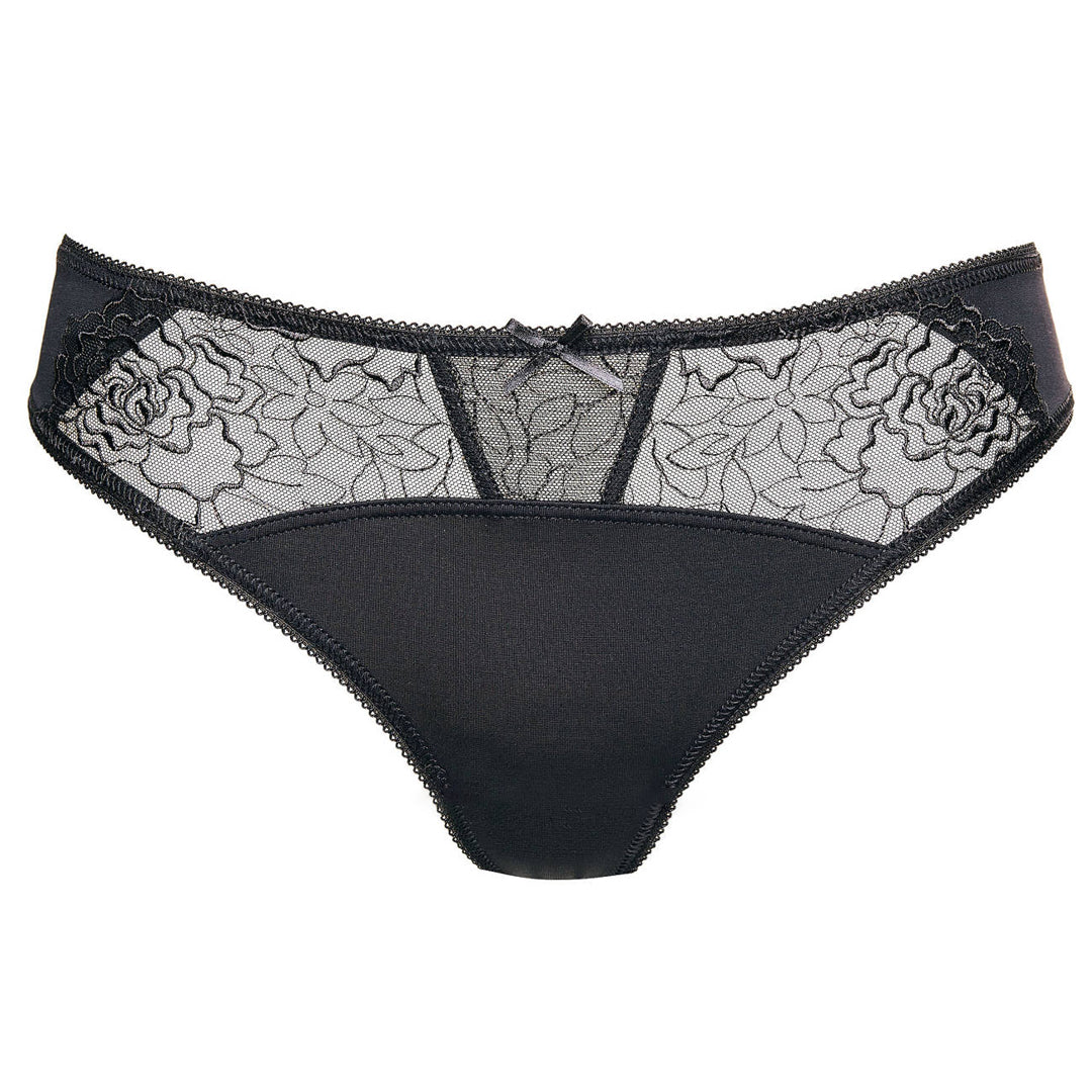 Gorteks Pamela Black Semi Sheer Thong Panty - Image 5