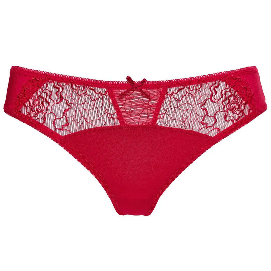 Gorteks Pamela Red Semi Sheer Thong Panty - Image 5