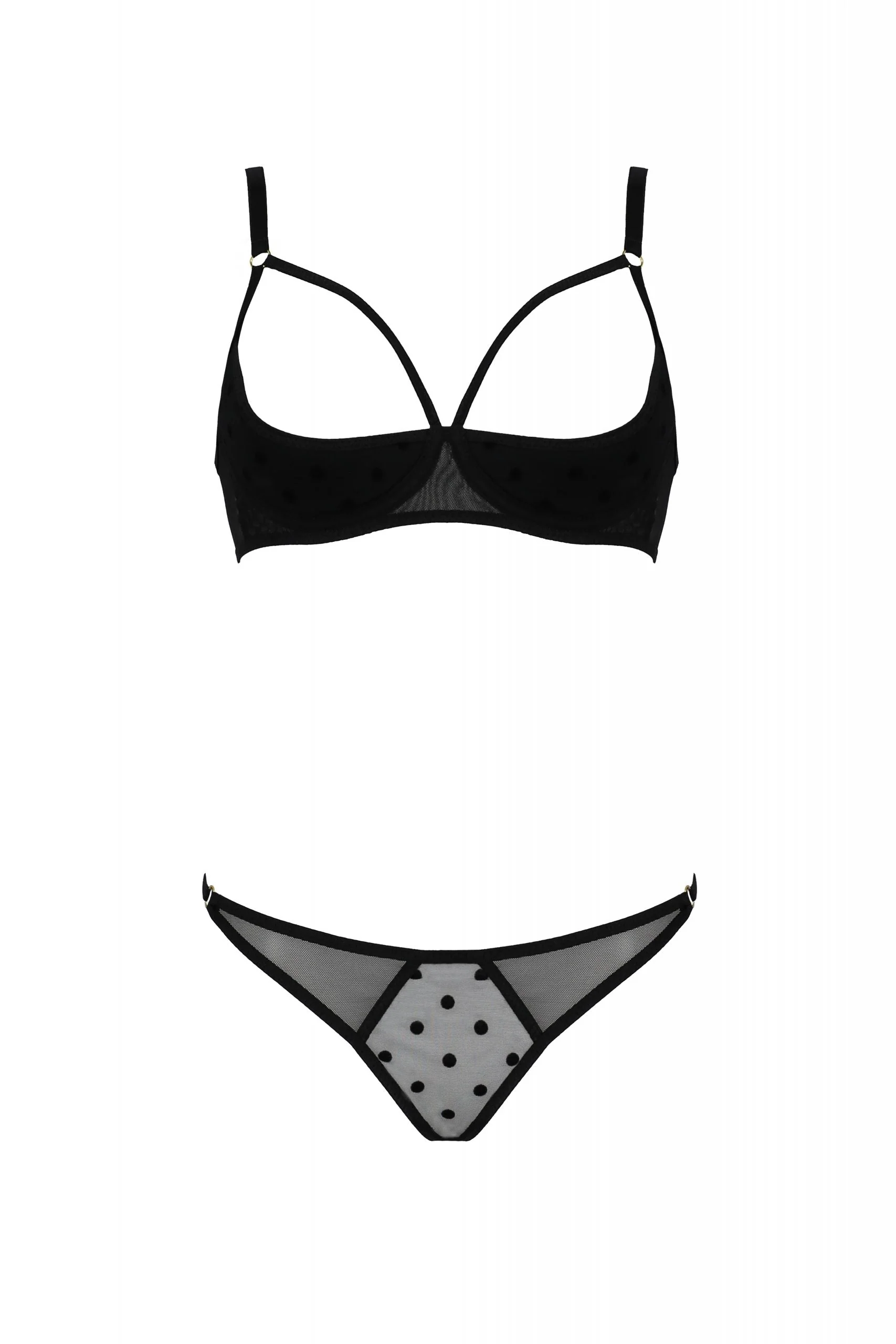 Sexy Open Cup Bra & Sheer String Passion Marina - Image 4