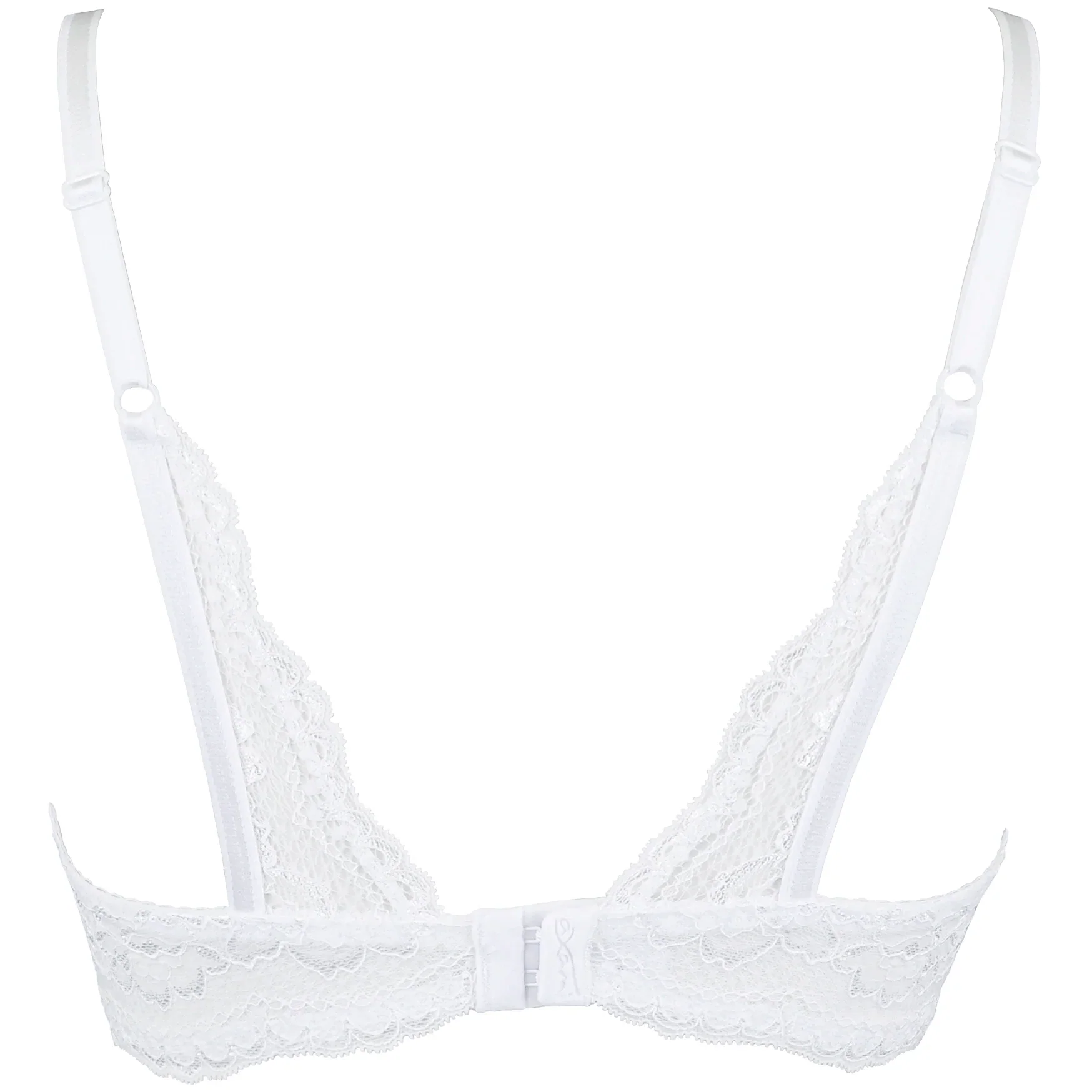 Axami Love Cave White Open Cup Lace Bra - Image 6