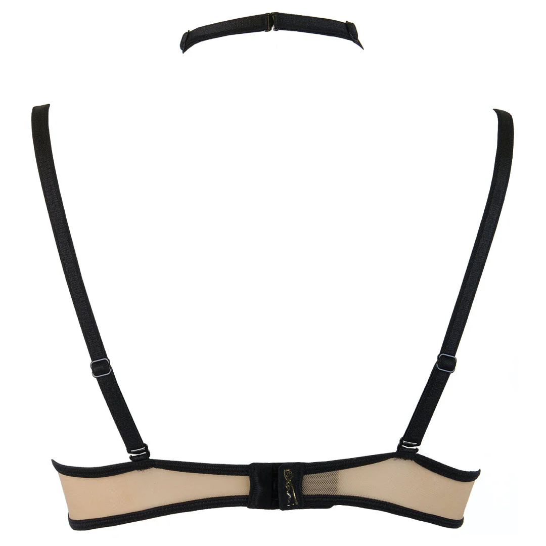 Axami Naughty in Nude Black Open Cup Shelf Bra - Image 7