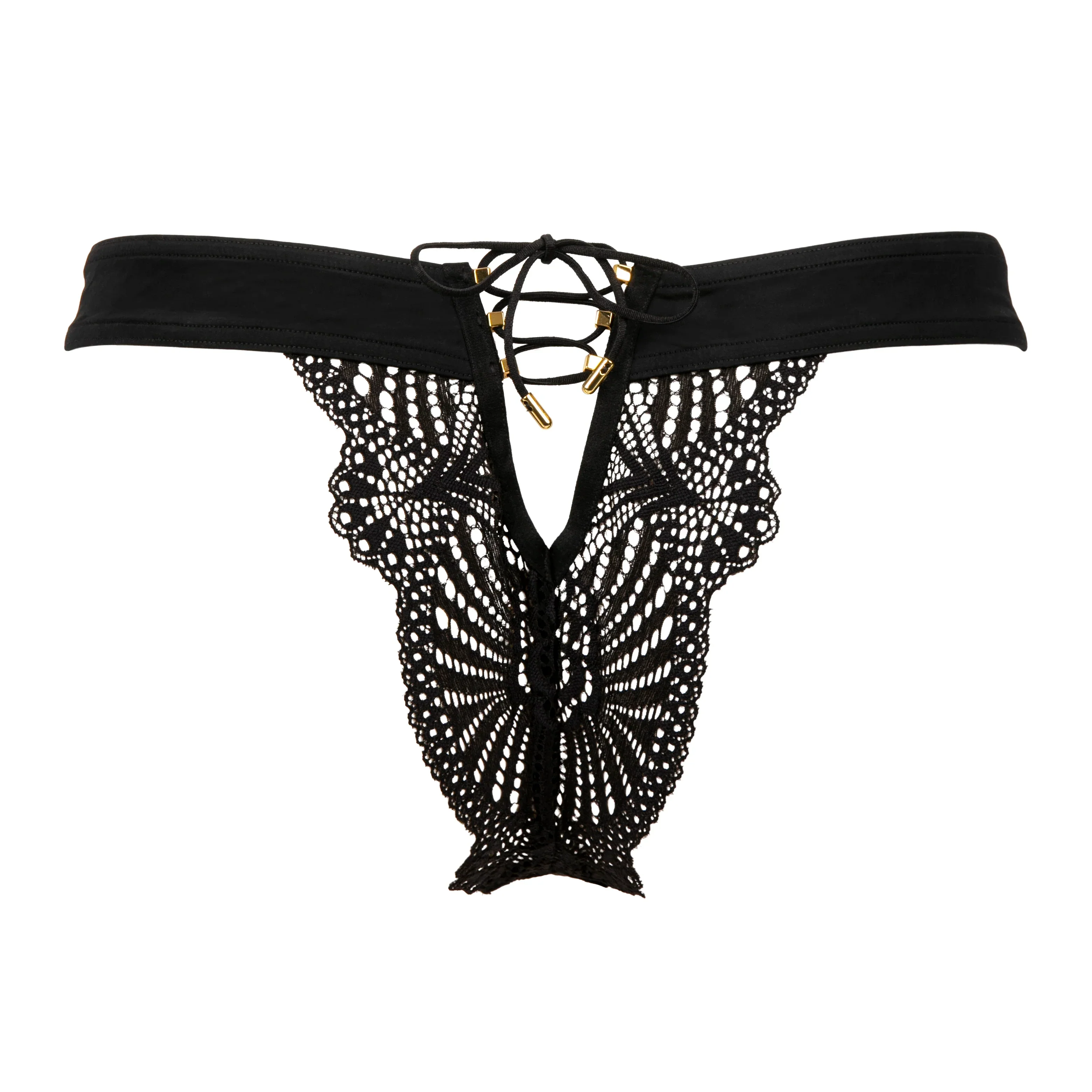 Atelier Amour Enlace Moi Sexy Peek-A-Boo Lace Tanga - Image 6