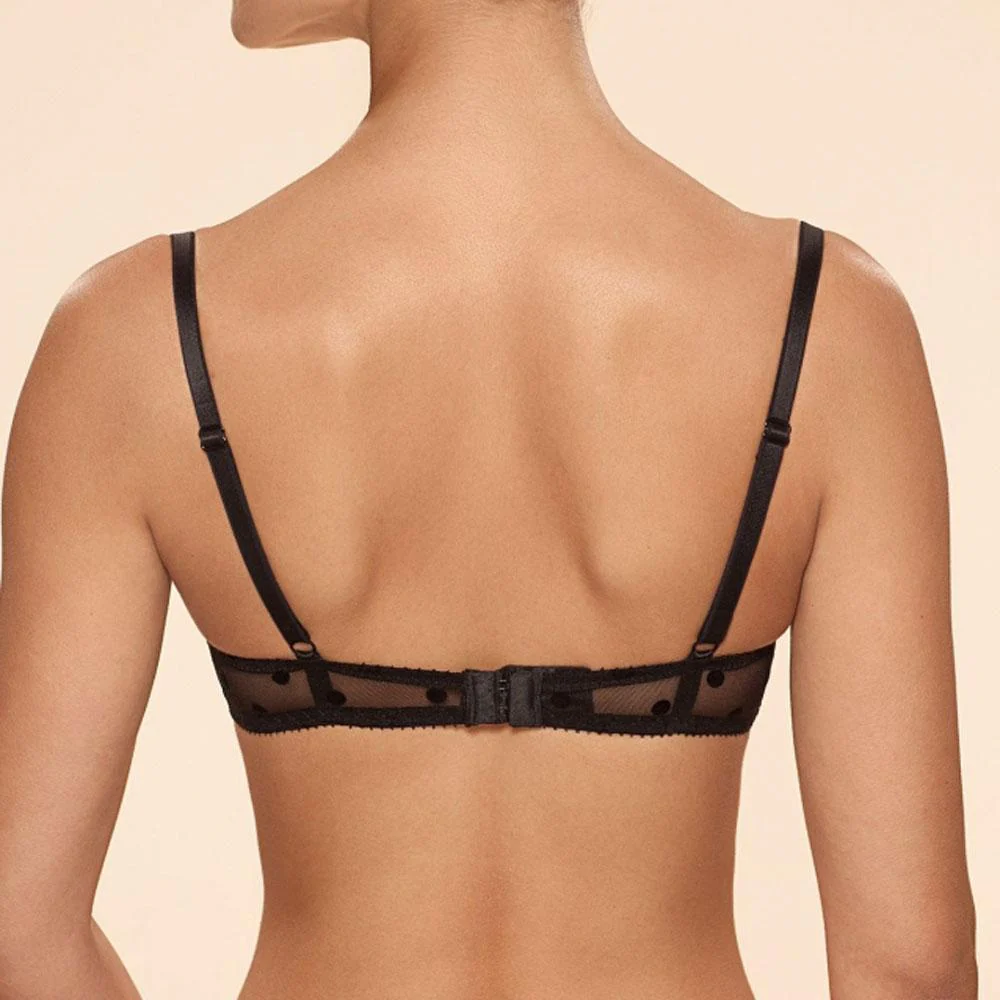 Ajour Capriccio Sheer Polka Dot Demi Bra - Image 3