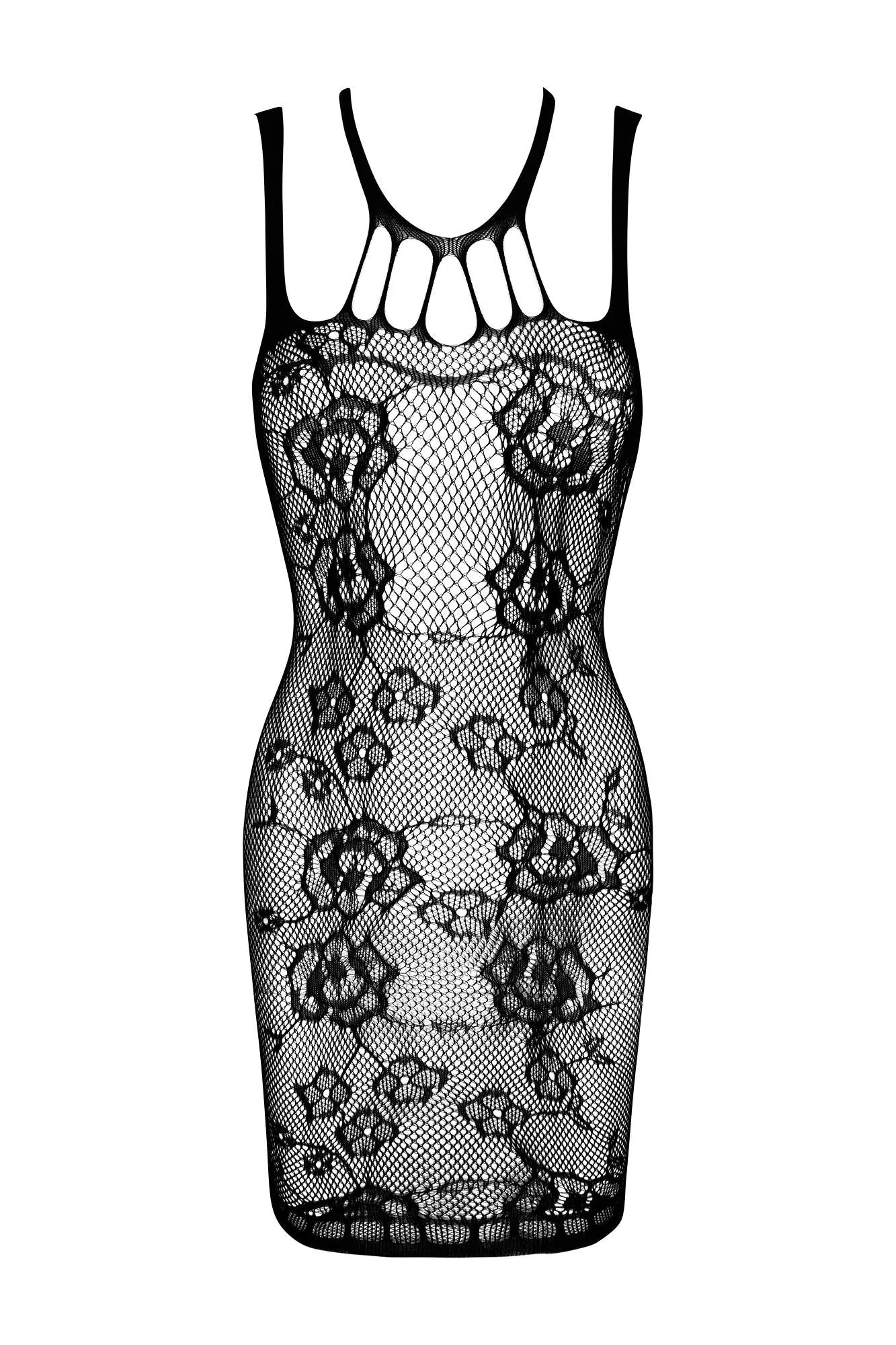 Beauty Night Anya Sexy See Through Fishnet Mini Dress - Image 10