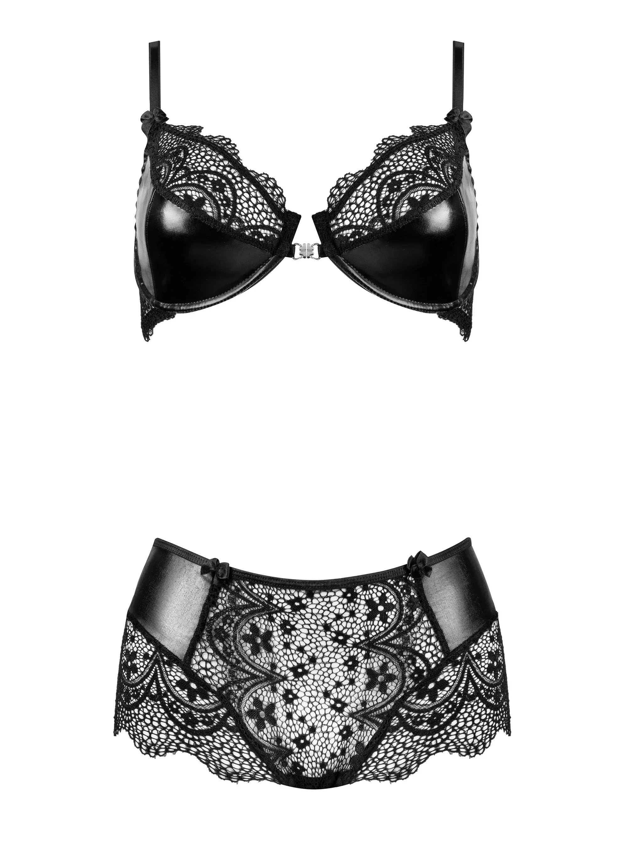 Beauty Night Charm Semi-Sheer Bra & Lace Shorts Set - Image 4