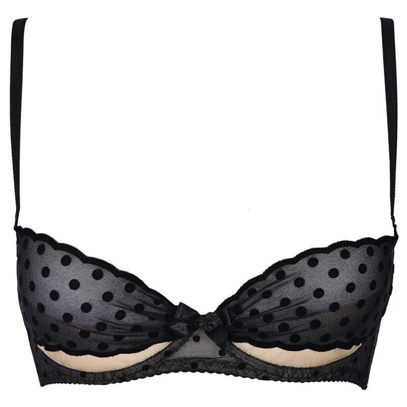 Axami Seductive Dots Sheer Demi Bra - Image 3
