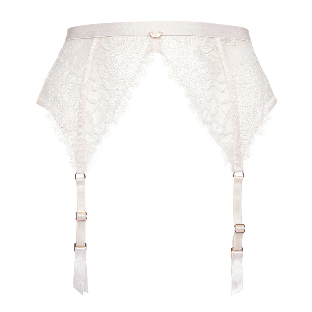 Lisca Rose Sheer Lace Garter Belt - Image 4