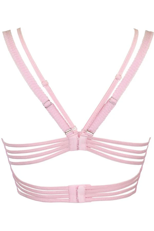 Axami Rose Shadow Sheer Lace Longline Bra - Image 8