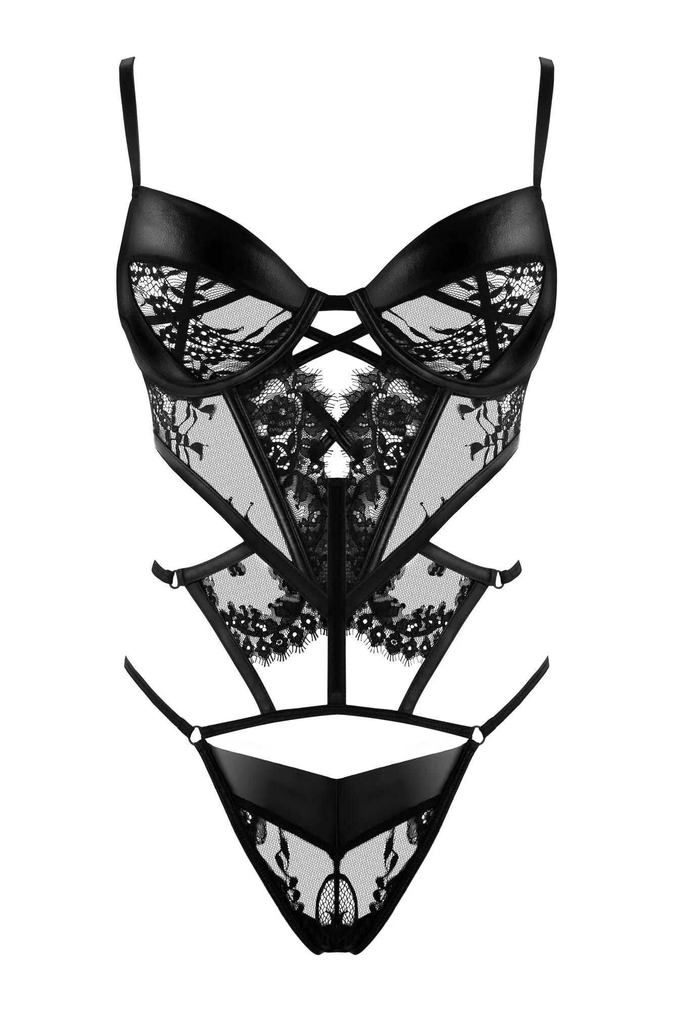 Beauty Night Leonela Sheer Lace Teddy - Image 3