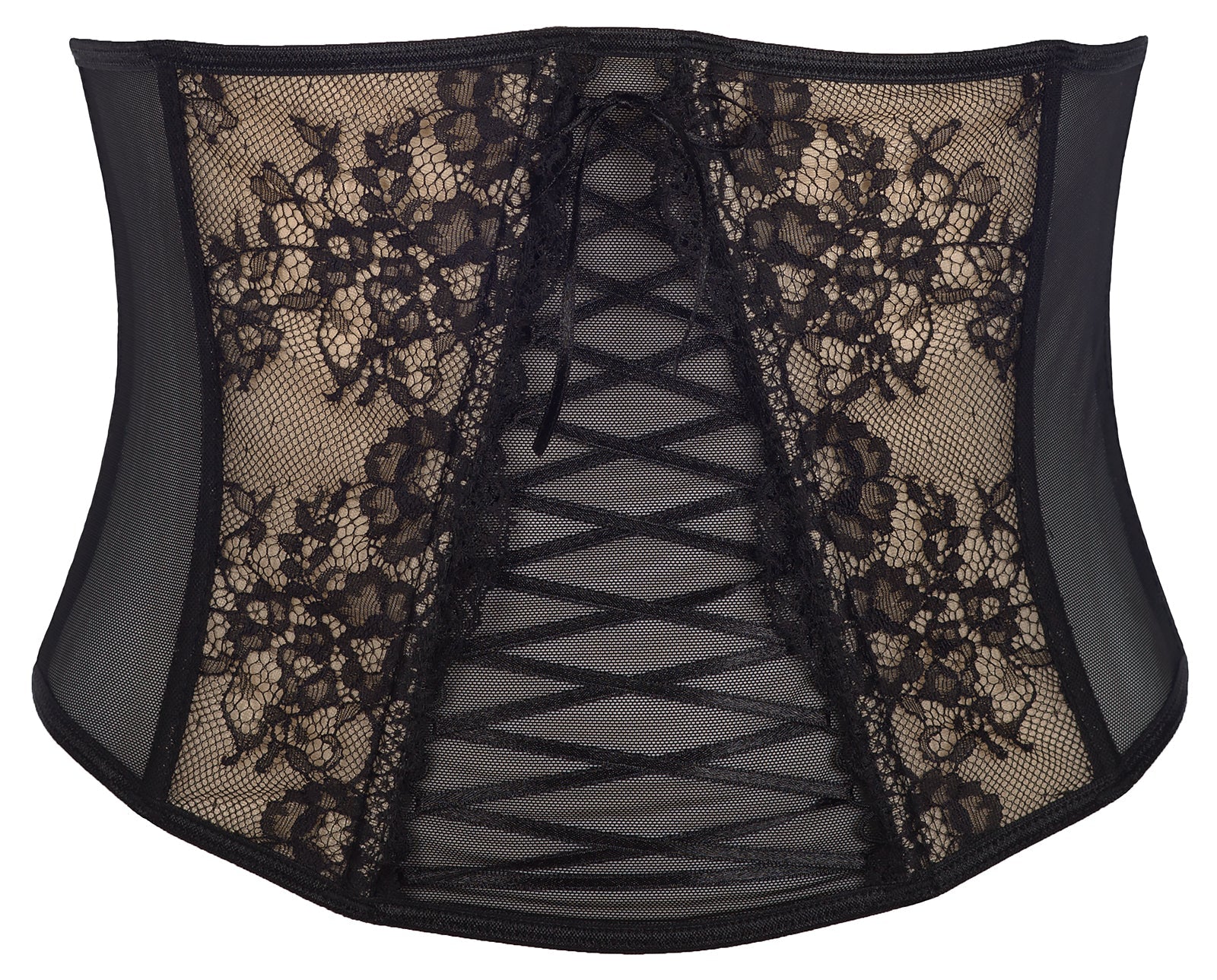 Axami Peanut Tarte Sheer Lace-Up Waist Cincher - Image 3