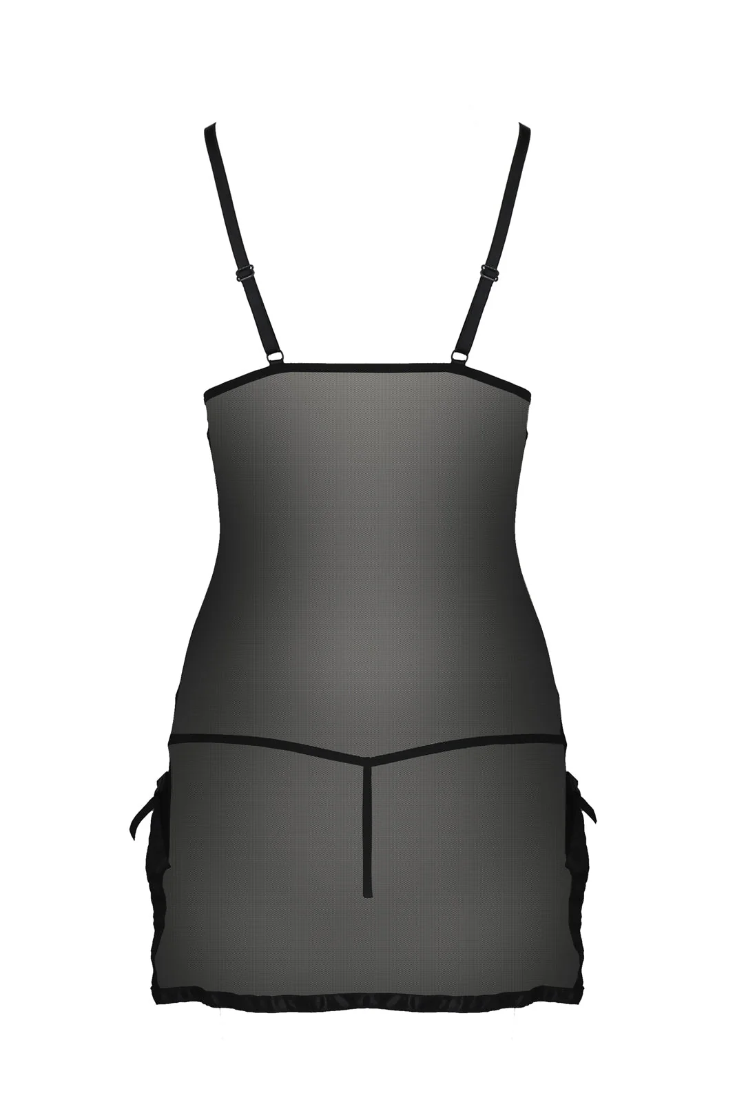 Sexy Sheer Mesh Chemise Casmir Kea Black - Image 4
