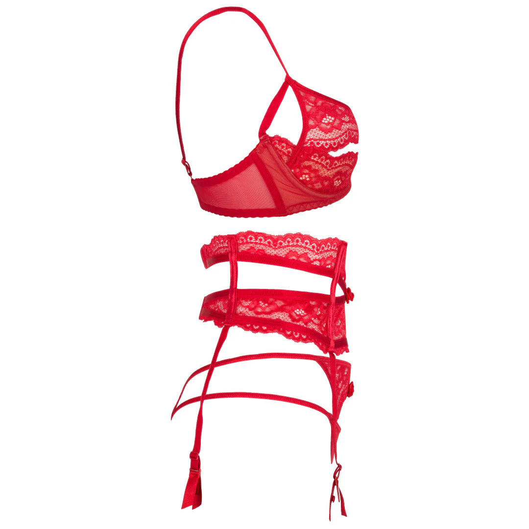 Axami Intense Sheer Mesh Lace Garter Belt - Image 5