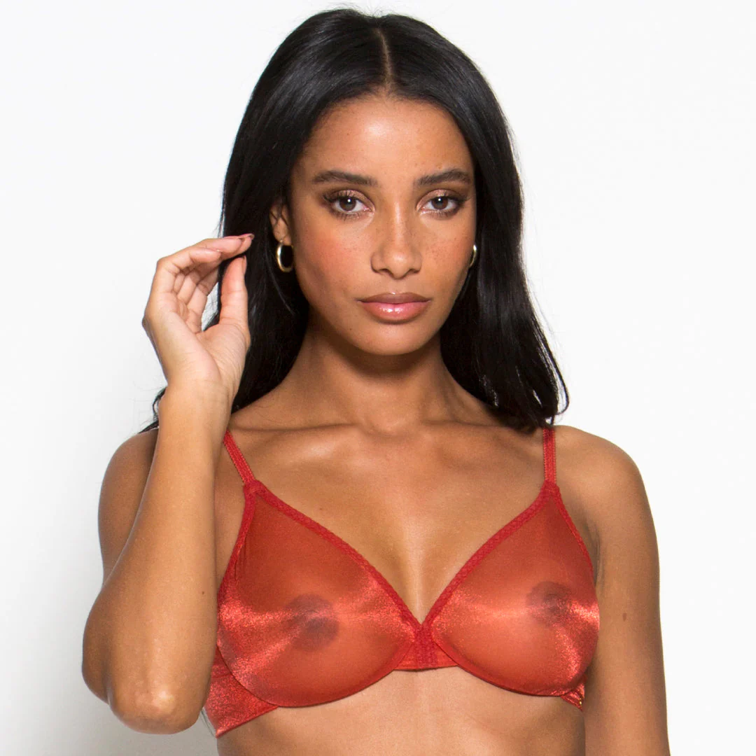 Gossard Glossies Cayenne Sheer Molded Bra - Image 4